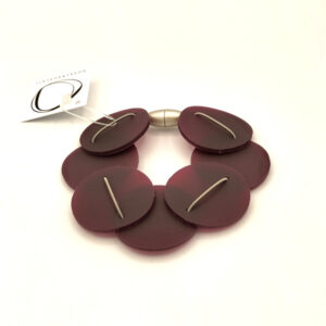 Bracciale Flat metal burgundy