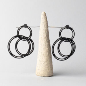 Orecchini Deco small black Natural